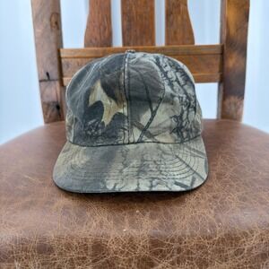Realtree Hardwoods 20-200 Camo Snapback Hat Unisex OSFM Brown Green Good